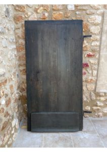 Porte d'Entrée en Vieux Pin Patinée-image
